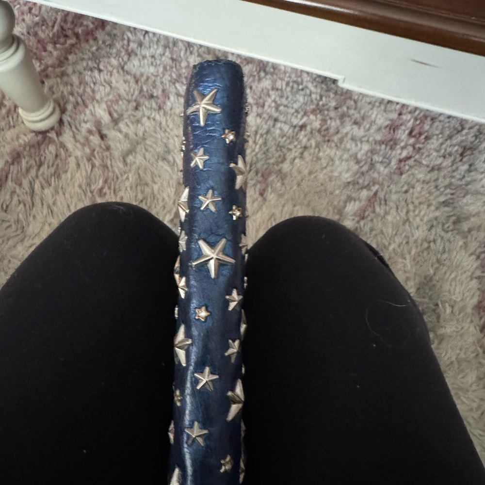 Jimmy Choo Navy Blue and Silver Star Wallet - Picture 4 of 11